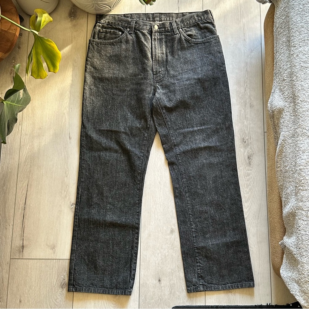 Polo Ralph Lauren Black Denim Jeans Men’s 36x30 Straight Leg 100% Cotton